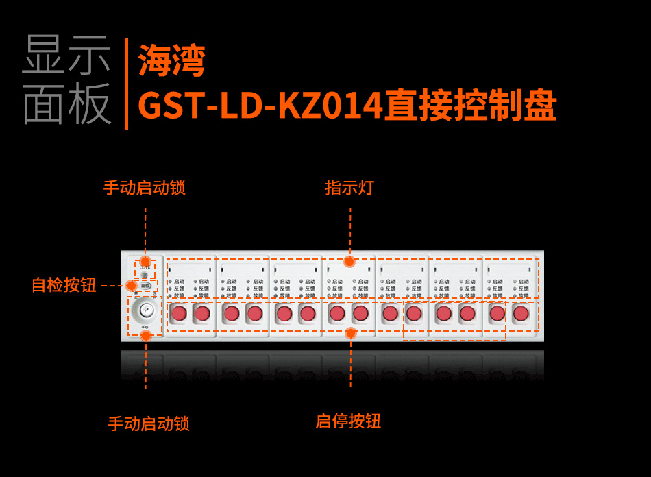 GST-LD-KZ014直接控制盘显示面板