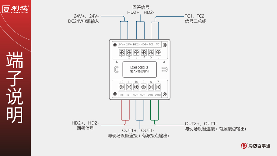 LD6800ED-2模块端子说明