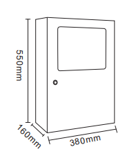 TA-C-100W-C01智能应急控制器（壁挂式）外形尺寸