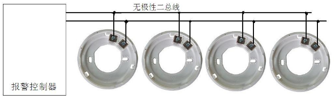 JF-D21S点型光电感烟火灾探测器接线