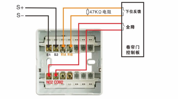 220v卷帘门电机接线图图片