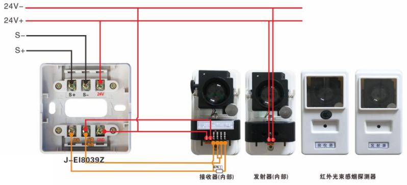 J-EI8032型中继模块接线图