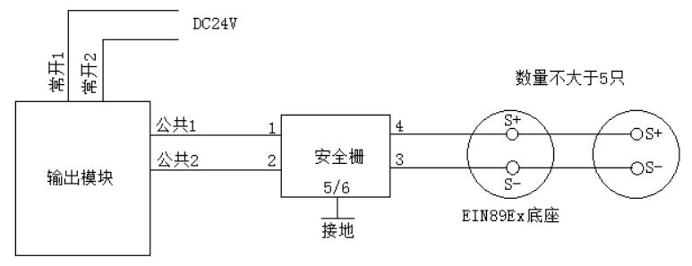 J-EIN87Ex防爆型火灾声光警报器接线图