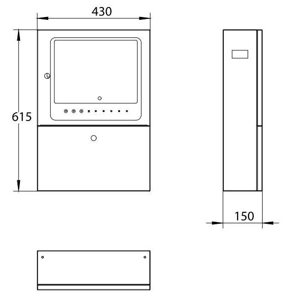 DH-C-CK02应急照明控制器外形尺寸图