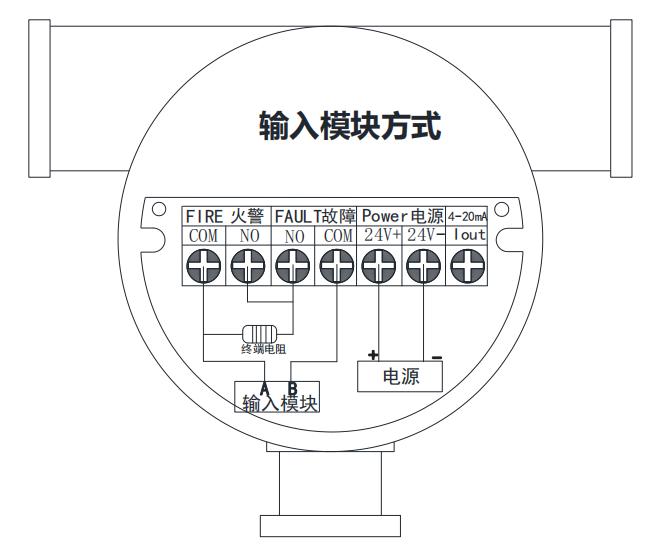 CL-JSY-F301点型三波段红紫外火焰探测器接线图