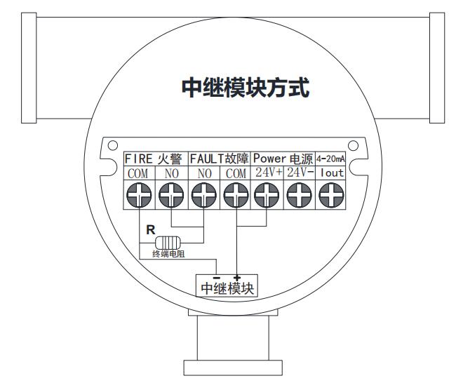 CL-JSY-F301点型三波段红紫外火焰探测器接线图