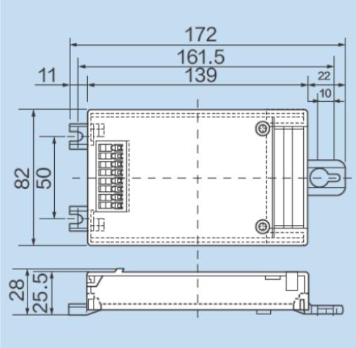 FRR28ZZ-FQI02电源线短路隔离器外观尺寸图