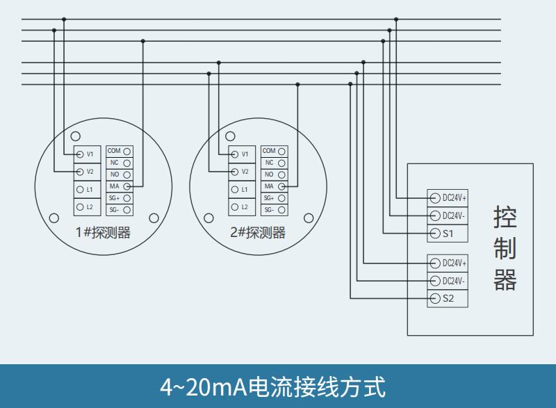 GT-HK101系列点型可燃气体探测器接线图