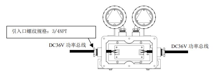 J-ZFJC-E3W-16B2-Ex防爆集电集控型消防应急照明灯具接线及安装说明