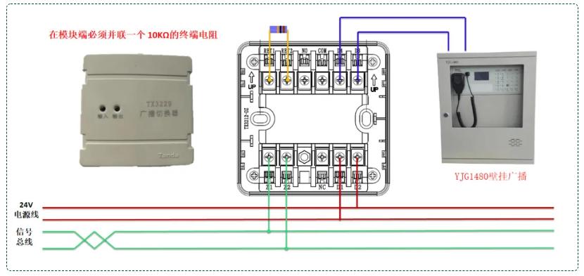 TX3229广播切换模块接线图