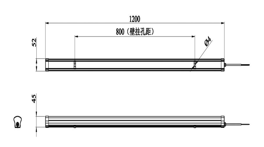 J-ZFJC-E12W-17Z5LA集中电源集中控制型消防应急照明灯具