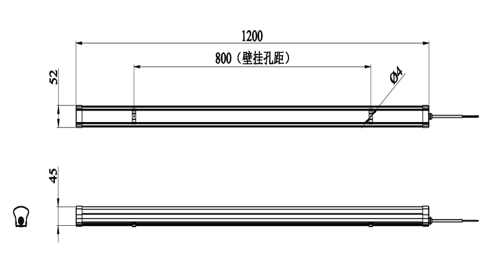 J-ZFJC-E12W-17Z5A集中电源集中控制型消防应急照明灯具