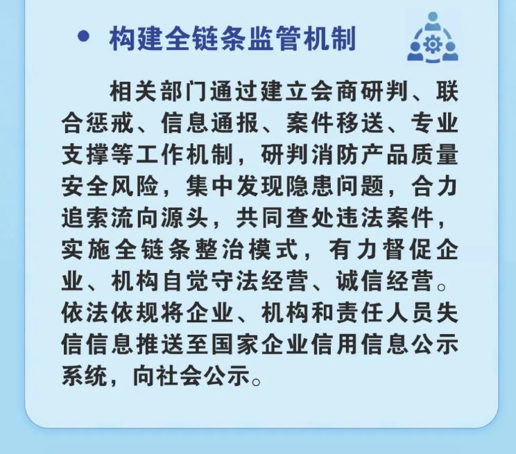 消防产品质量安全专项整治行动主要任务