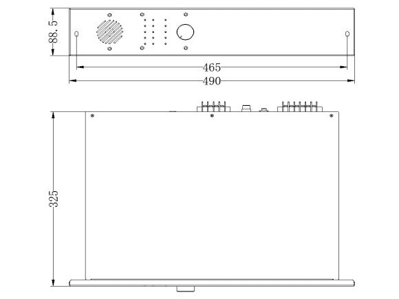 GB2201GF-150功率放大器外观尺寸