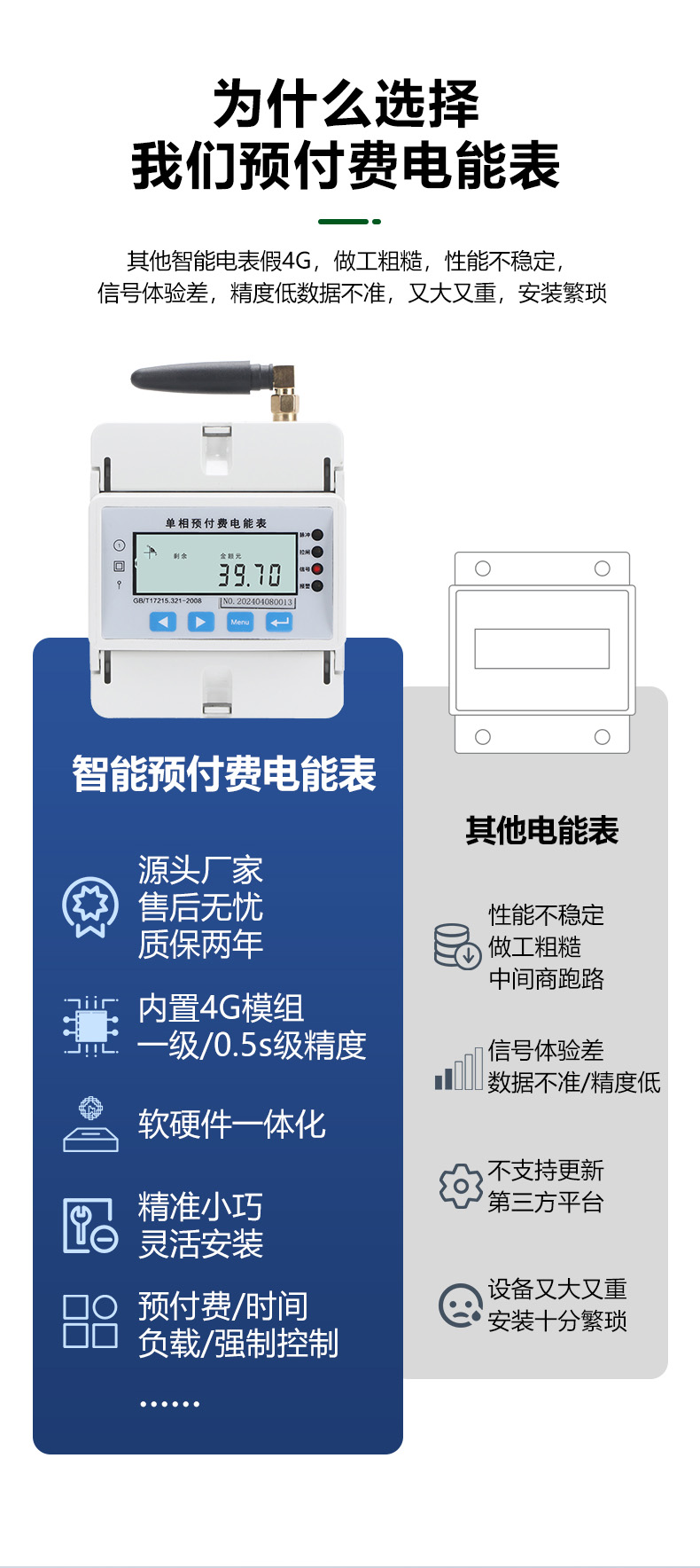 MSK-2020-D-Y-D4-4G单相预付费电表