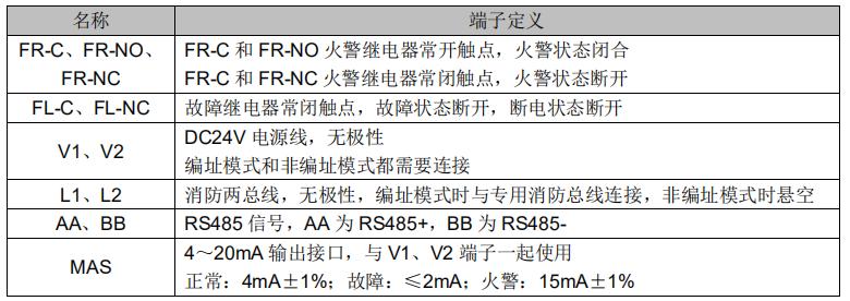 JTG-U-JBF4386C-IR2U-Ex点型红紫外复合火焰探测器接线端子说明