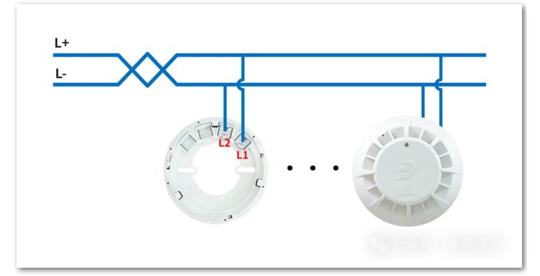 JBF5112点型家用感温火灾探测器接线图