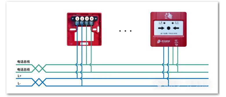 J-SAP-JBF5121-P、J-SAP-JBF5121C-P手动火灾报警按钮接线图