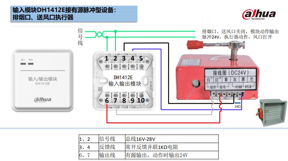 DH1412E输入输出模块实物接线图