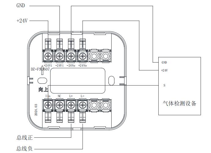 AFN-FS2607气体数据接口接线图