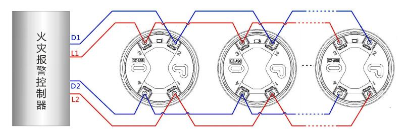 SG-A98语音型火灾声光警报器接线图
