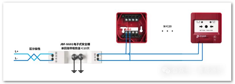 JBF4123A-Ex消火栓按钮接线图