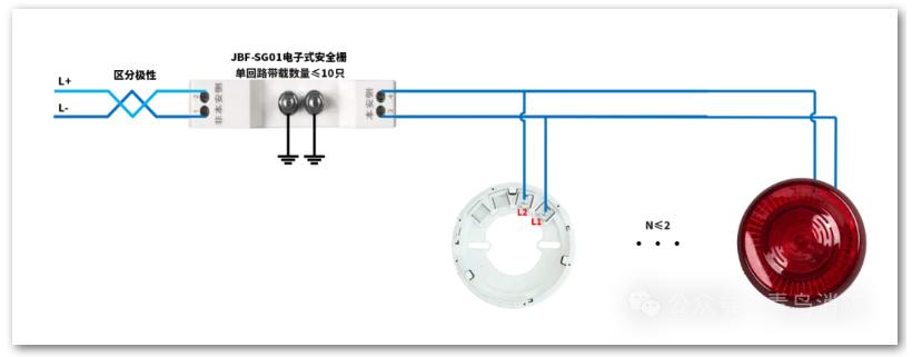 JBF5174-Ex火灾声光警报器接线图