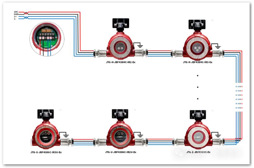 编码型火焰探测器接线图