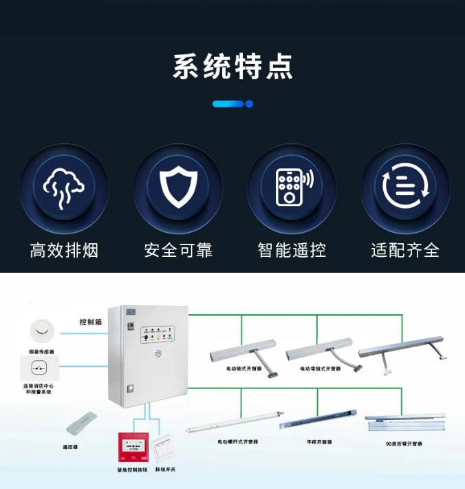 众海消防电动开窗机系统特点