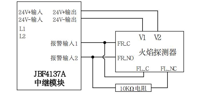 青鸟JBF4386C点型红紫外复合火焰探测器调试方法