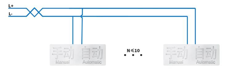 JBF5185C手动自动状态显示装置接线图