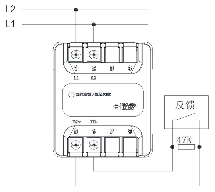 JS-C51型输入模块接线