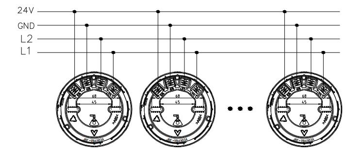 JBF4375A火灾声光报警器接线图