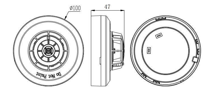 JTW-ZCD-G5H点型感温火灾探测器外形尺寸