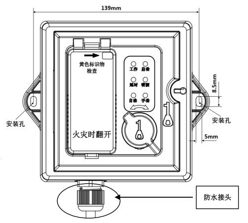 GST-LD-8316/W手自动转换装置安装示意图