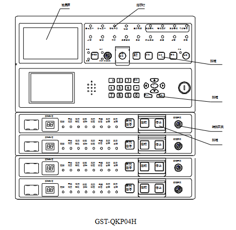 GST-QKP04H高能气体灭火控制器 4区型