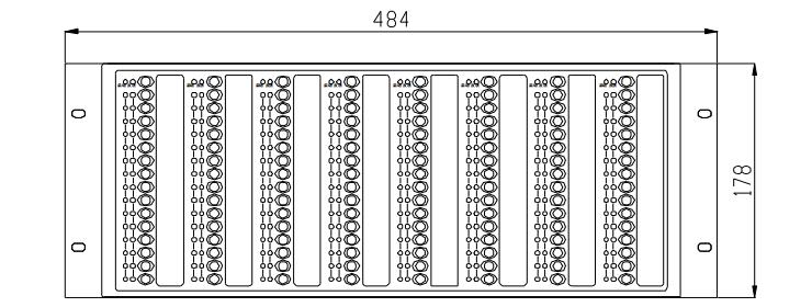 GST-LD-SD128H总线制操作盘外形尺寸