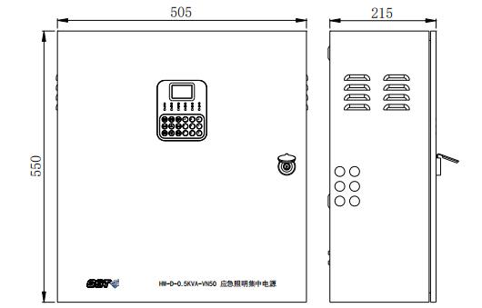 W-D-0.5KVA-VN50外观示意图