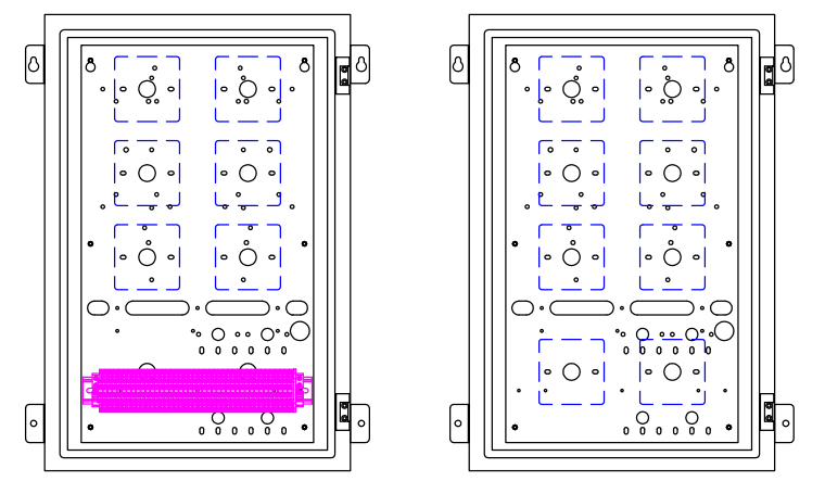 FH65模块箱（600*400*200）内部模块安装示意