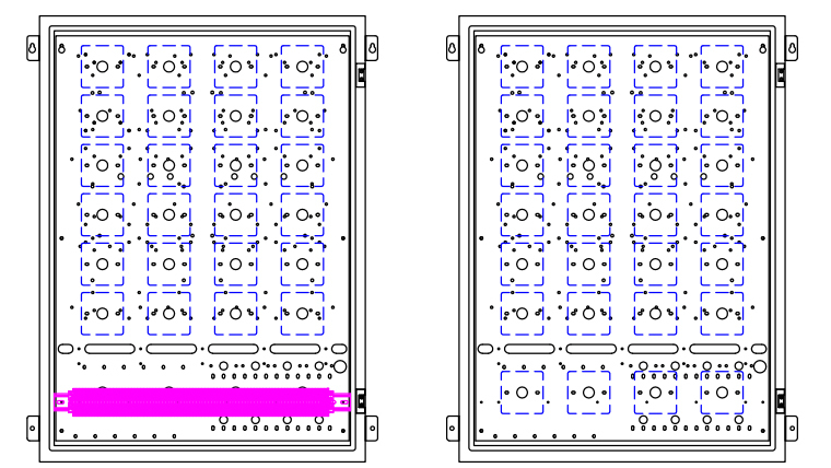 FH65模块箱（900*660*200）内部模块安装示意