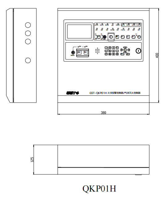 GST-QKP01H高能气体灭火控制器 单区型