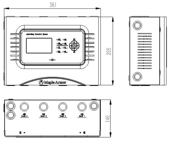 FW2601-P4吸气式感烟火灾探测器外形尺寸