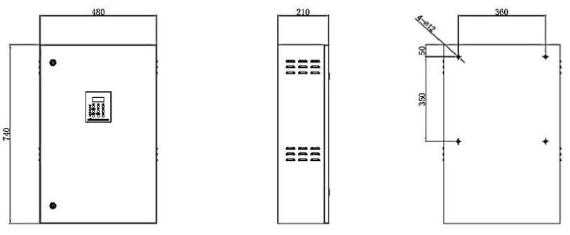 J-C-11S81B应急照明控制器外形尺寸