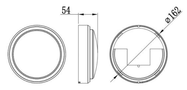 J-ZFZC-E3W-17X4A自带电源集中控制型消防应急照明灯具外形尺寸自带电源集中控制型消防应急照明灯具外形尺寸