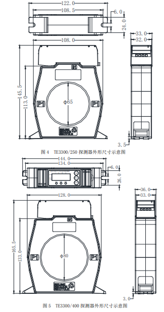 TE3300组合式电气火灾监控探测器