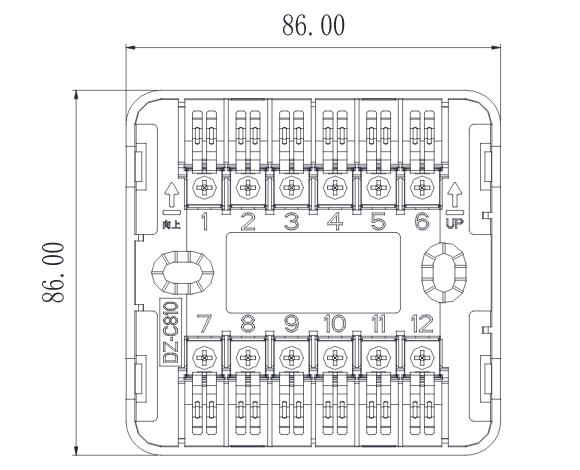 KZJ-C855模块底座（DZ-C810）接线端子说明