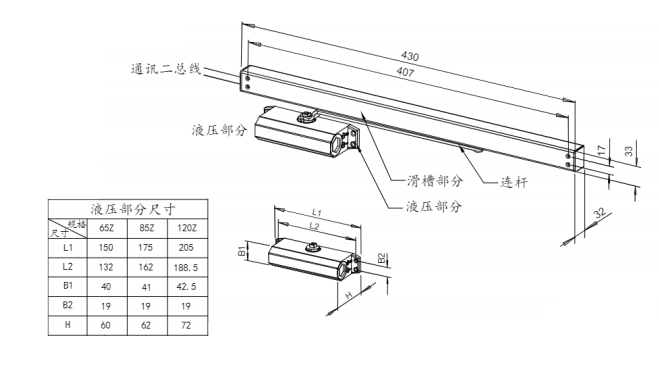 FJ-BM-17型防火门电动闭门器