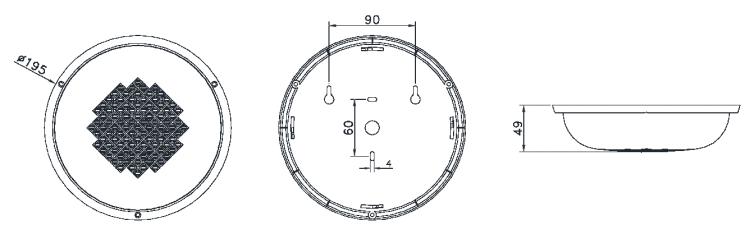 SPK-XM3W-01消防广播扬声器外形尺寸