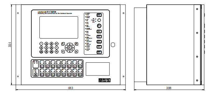 LD-FM128防火门监控器 入柜式