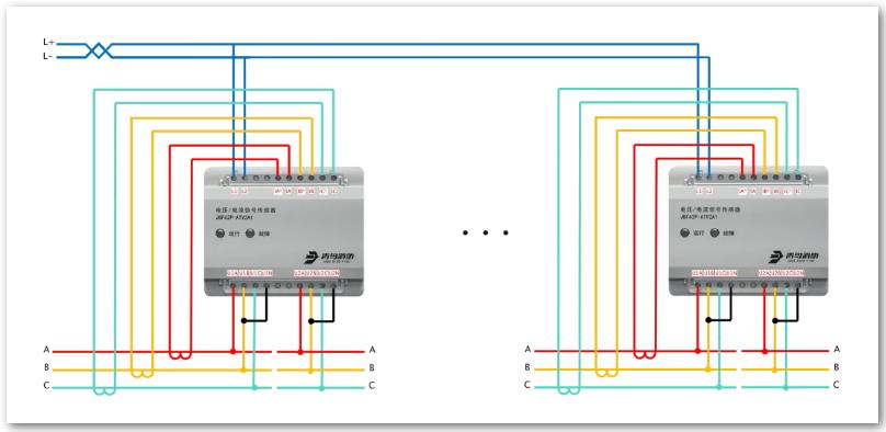 JBF62P-ATV2A1电压/电流信号传感器（三相三线）接线图